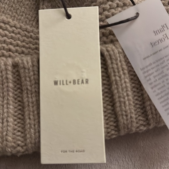 Will + Bear 100% Australian Wool - Tasman “Fawn” Soft Wool Beanie BNWT - Picture 6 of 10